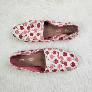 Toms Apple Slip On Womens Shoes sz 9